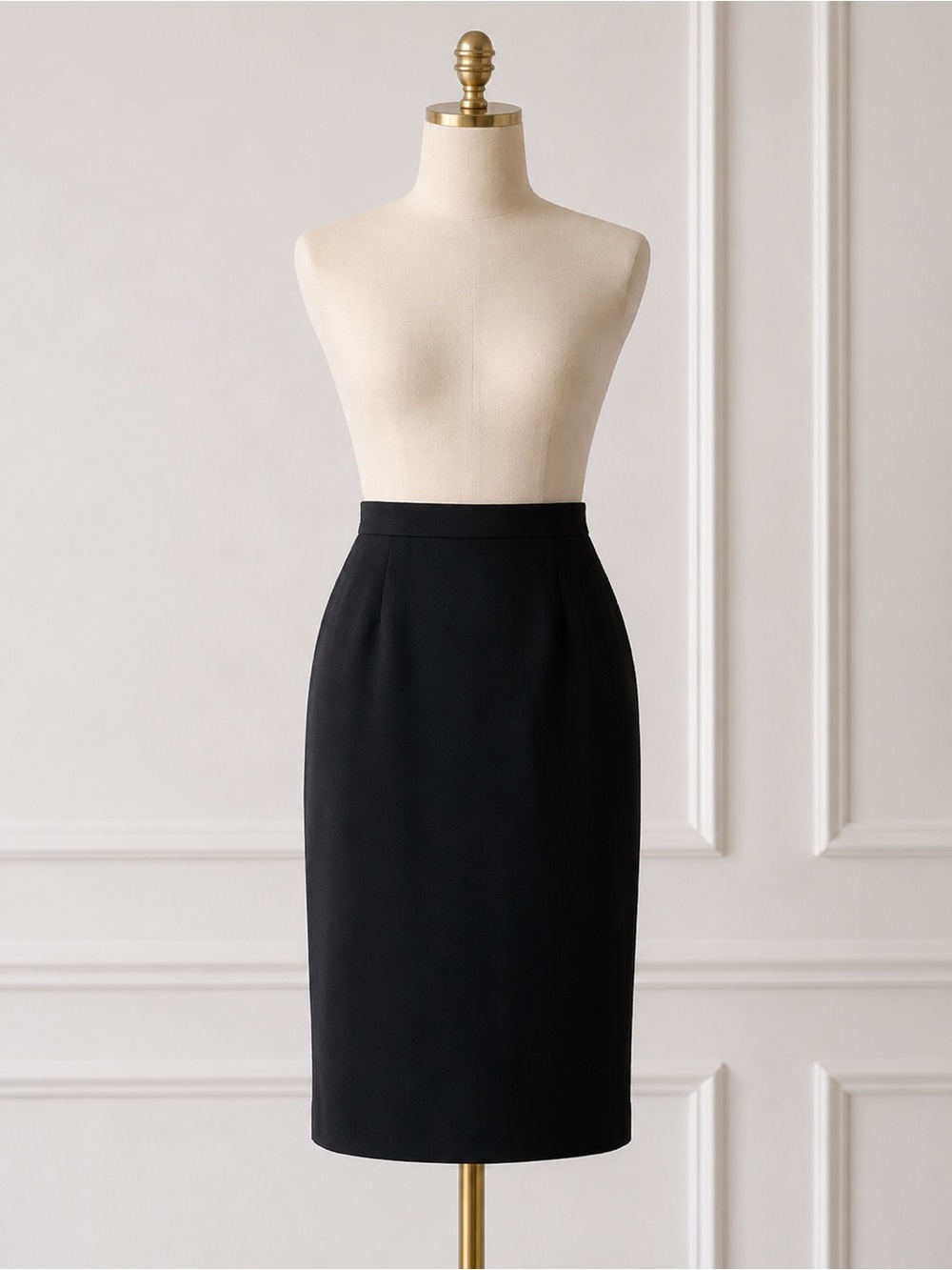 Vintage 80’s Louis Feraud Black Pencil Skirt